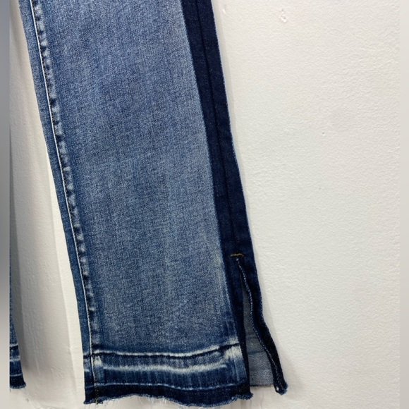 Judy Blue Jeans 1/25 Straight High Waist Side Seam Detail‎ Split Cuff NWT - Picture 7 of 14